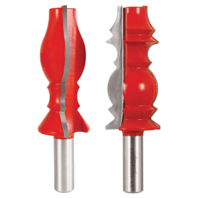 Freud 1-3/8 in. D Crown Molding Router Bit Set 2 pc