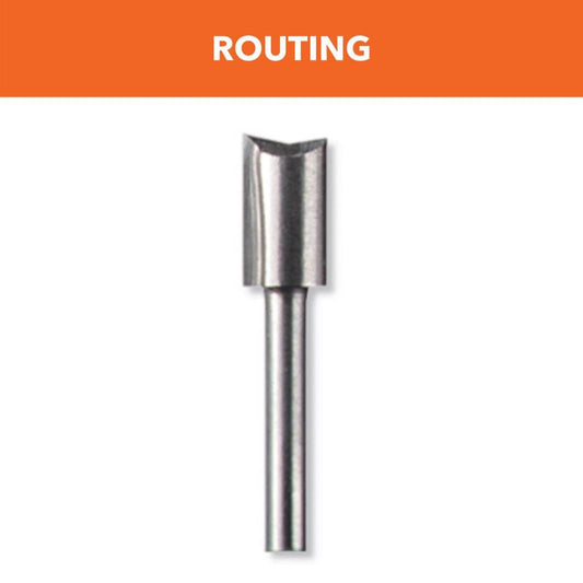 Dremel 1/4 in. D X 1/4 in. X 2-1/4 in. L High Speed Steel 1-Flute Straight Router Bit