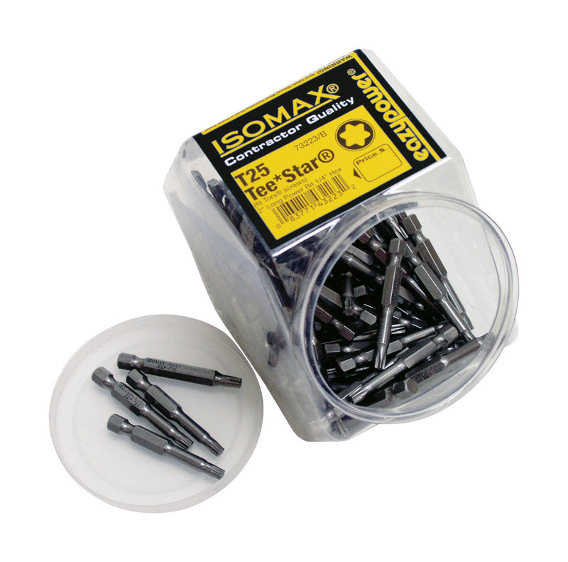 Eazypower Isomax Torx T25 X 2 in. L Tee Star Impact Power Bit Steel 1 box