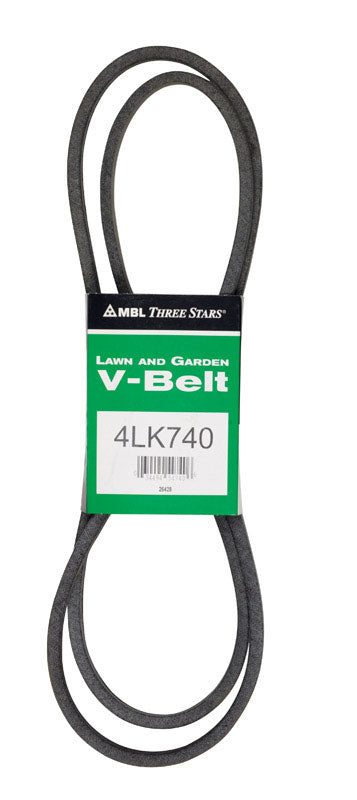 Mitsuboshi Super KB Standard V-Belt 0.5 in. W X 74 in. L For Riding Mowers
