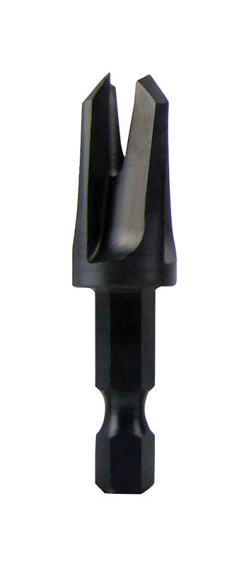 Make it Snappy 1/4 in. X 2 in. L Steel Tapered Plug Cutter Hex 1 pc