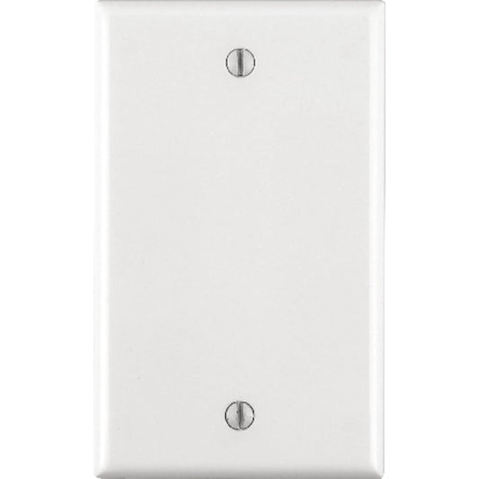 Leviton White 1 gang Thermoset Plastic Blank Wall Plate 1 pk