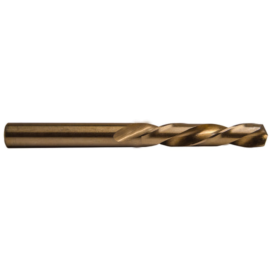 Century Drill & Tool Left 3/8 in. X 4-1/8 in. L Cobalt Steel Stubby Drill Bit Straight Shank 1 pc
