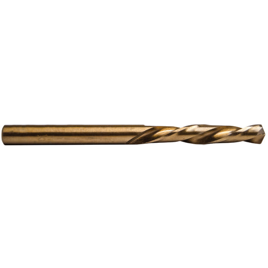 Century Drill & Tool Left 3/16 in. X 2-7/8 in. L Cobalt Steel Stubby Drill Bit Straight Shank 1 pc