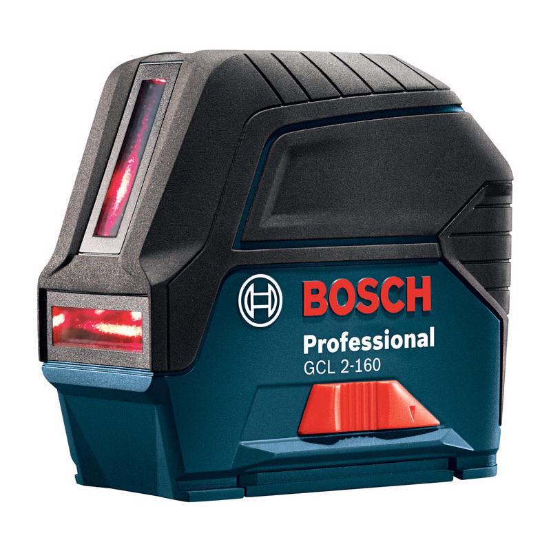 Bosch 2 beam Self Leveling Cross-Line Laser 165 ft. GCL 2-160 8 pc