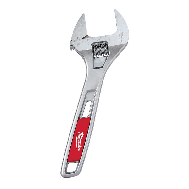 Milwaukee SAE Wide Jaw Adjustable Wrench 8 in. L 1 pc