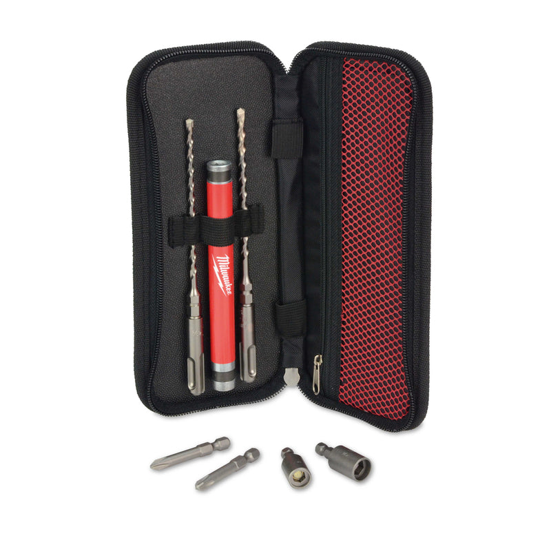 Milwaukee Tapcon Assorted Carbide Tipped SDS-plus Screw Installation Kit SDS-Plus Shank 7 pc