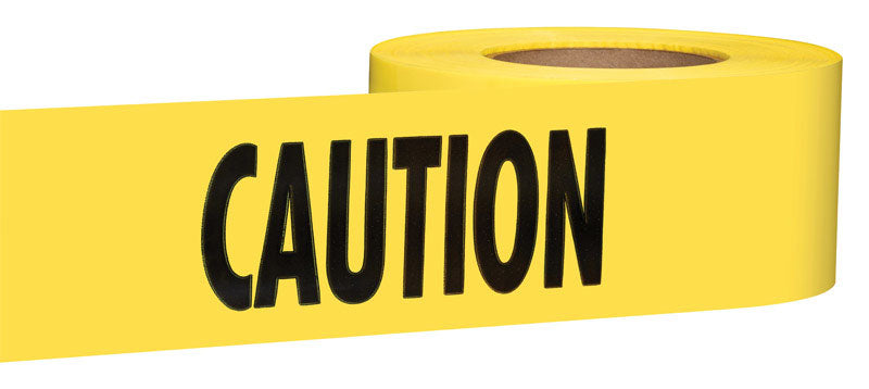 Empire 1000 ft. L X 3 in. W Plastic Caution Barricade Tape Yellow