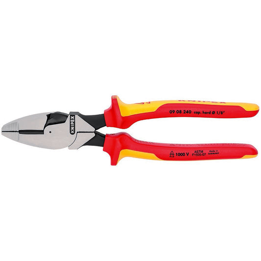 Knipex 9-1/2 in. Steel High Leverage Insulated Lineman's Pliers