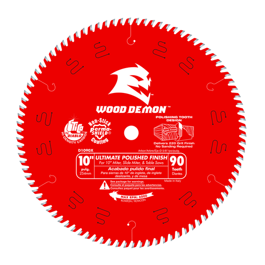 Diablo 10 in. D X 5/8 in. TiCo Hi-Density Carbide Circular Saw Blade 90 teeth 1 pk