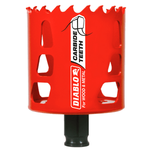 Diablo Snap-Lock Plus 2-1/2 in. Carbide Tipped 2-3/8 in. L X 3/8 in. D Hole Saw DHS2500CT
