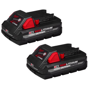 Milwaukee M18 REDLITHIUM CP3.0 3 Ah Lithium-Ion High Output Battery Pack 48-11-1837 2 pc