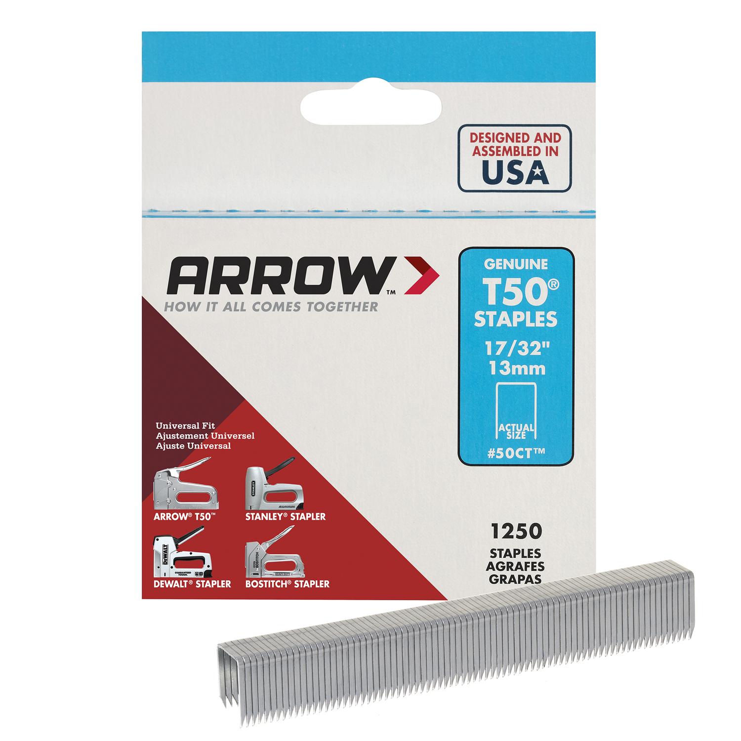 Staple T-50 17/32"Pk1250