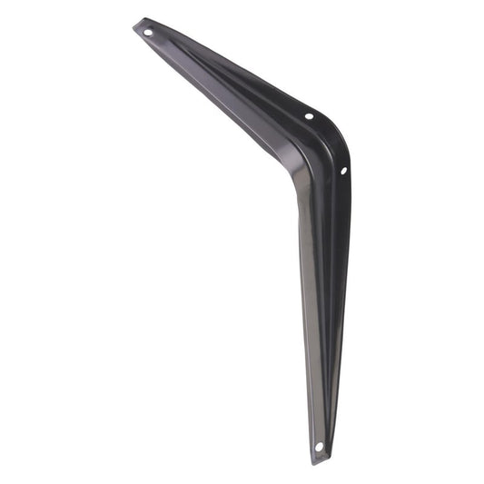 Hampton Black Steel Shelf Support 18 Ga. 6 in. L 100 lb