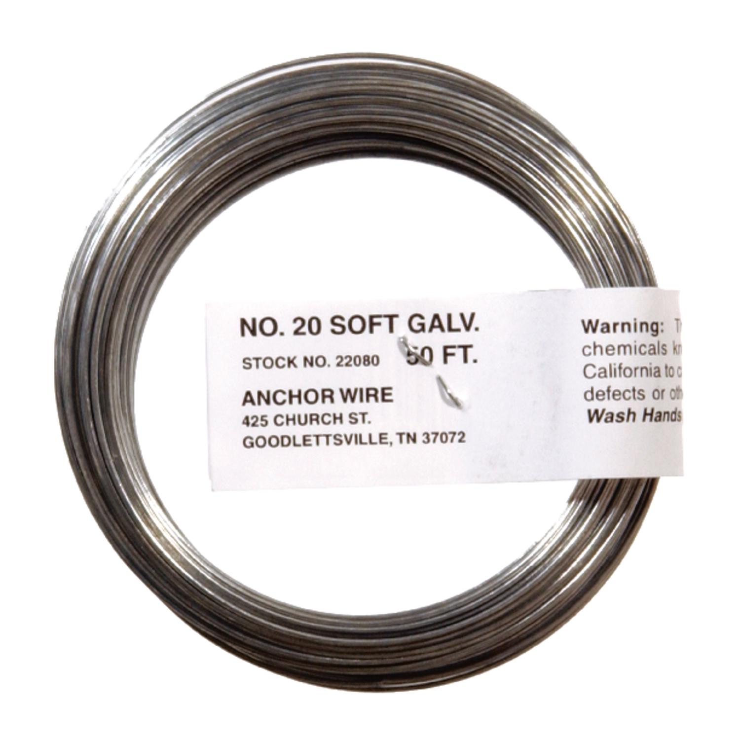 HILLMAN 3.5 in. D X 50 ft. L Galvanized Steel 20 Ga. Anchor Wire