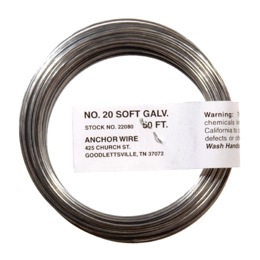 HILLMAN 3.5 in. D X 50 ft. L Galvanized Steel 20 Ga. Anchor Wire