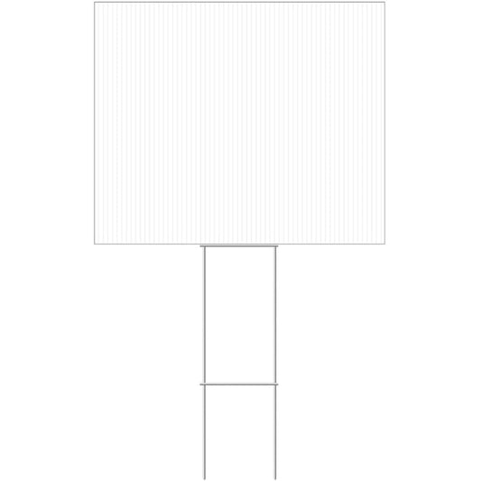 HILLMAN English White Blank Sign 20 in. H X 24 in. W
