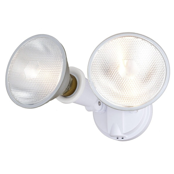 Vaxcel White 2-Light Outdoor Security Floodlight Mfr T0689