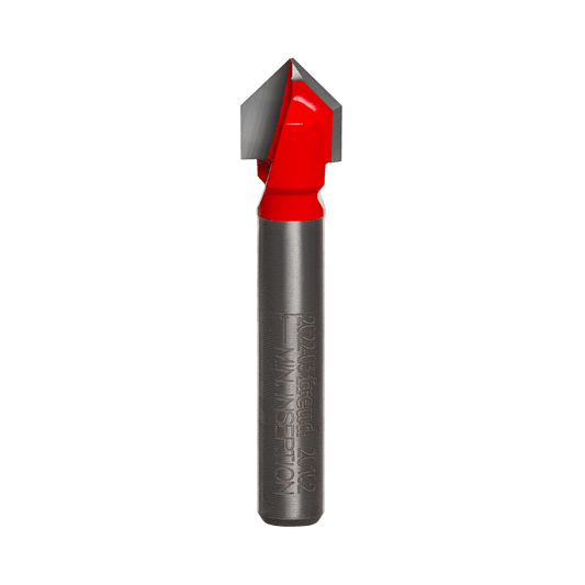 Freud 3/8 in. D X 1-3/4 in. L Carbide V Grooving Router Bit