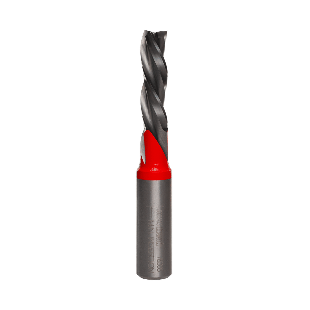 Freud 3/8 in. D X 3/8 in. X 3 in. L Carbide Down Spiral Router Bit
