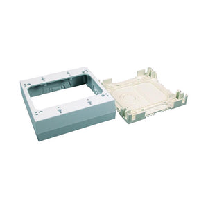 Legrand Square Plastic 2 gang Outlet Box Ivory NM3-2