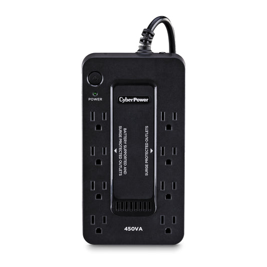 CyberPower 5 ft. L 8 outlets Battery Backup/Surge Protector Black 890 J