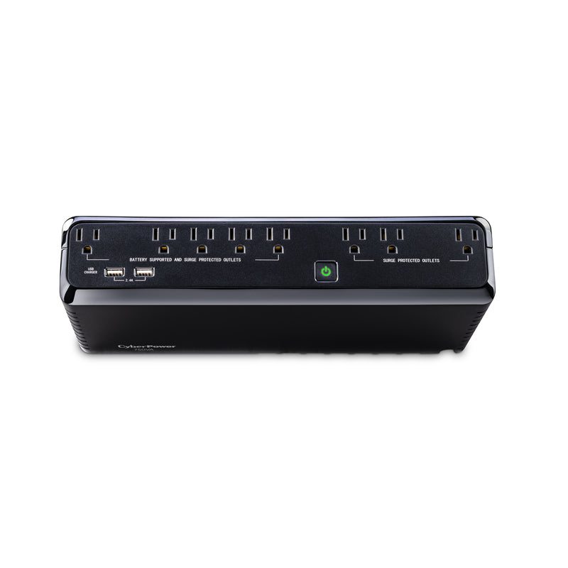 CyberPower 5 ft. L 8 outlets Battery Backup/Surge Protector Black 890 J