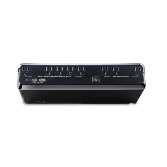 CyberPower 5 ft. L 8 outlets Battery Backup/Surge Protector Black 890 J
