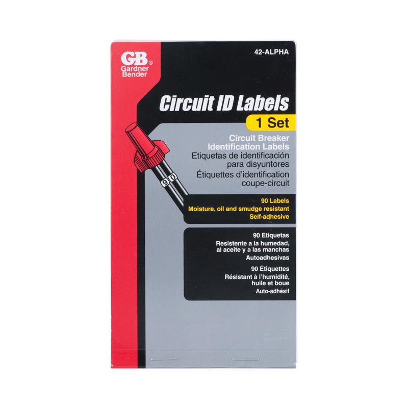 Gardner Bender Circuit Breaker Panel Marker 1 pk
