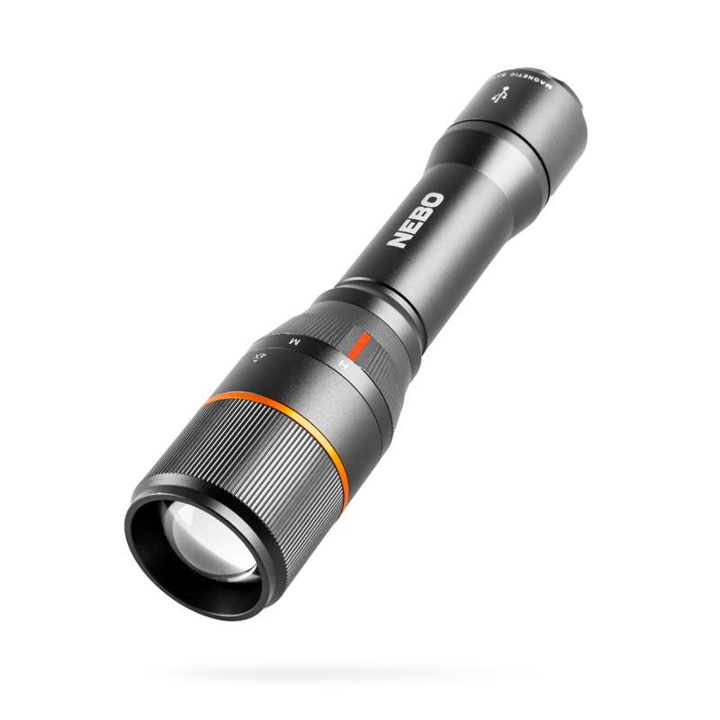 NEBO Davinci 1500 lm Black LED Rechargeable Rechargeable Flashlight 18650 Battery