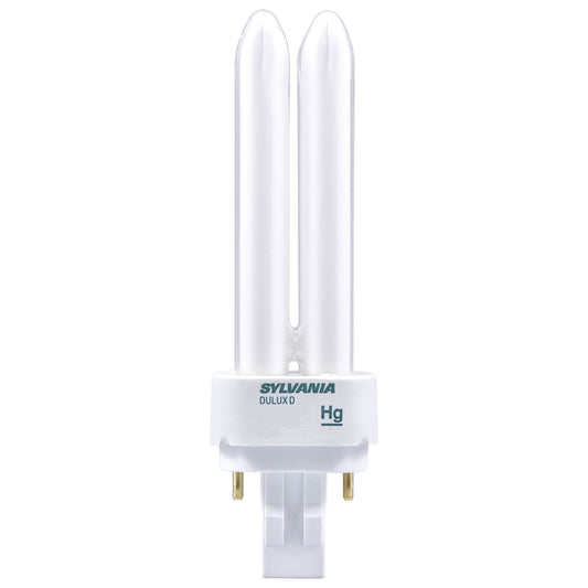 Sylvania Dulux 18 W Tubular 1.38 in. D X 1.38 in. L CFL Bulb White Tubular 4100 K 1 pk