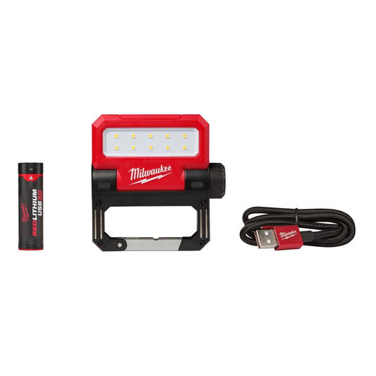 Milwaukee 550 lm Black/Red LED Rechargeable Work Light
