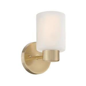 Westinghouse Sylvestre 1-Light Champagne Brass Wall Sconce 6126400