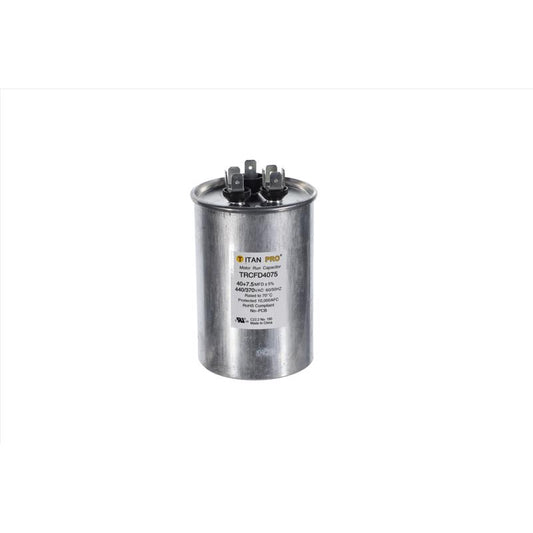 Titan Pro 40+7.5 MFD 440 V Round Run Capacitor