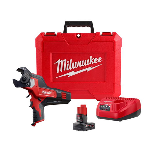 Milwaukee M12 10-1/2 in. L Black/Red Cable Cutter Kit