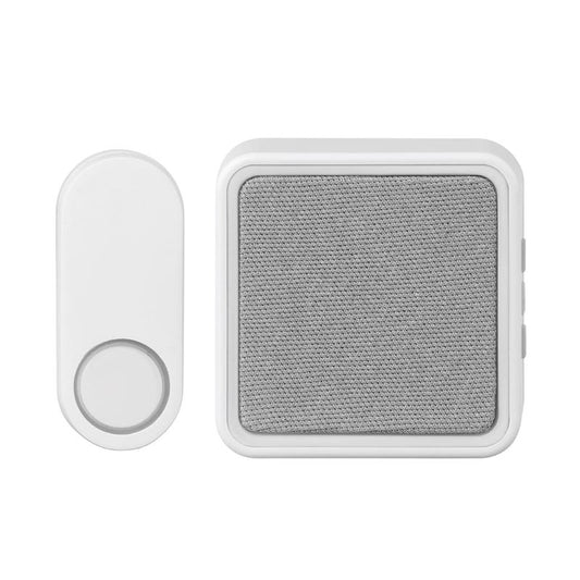 Heath Zenith Matte White Plastic Wireless Door Bell