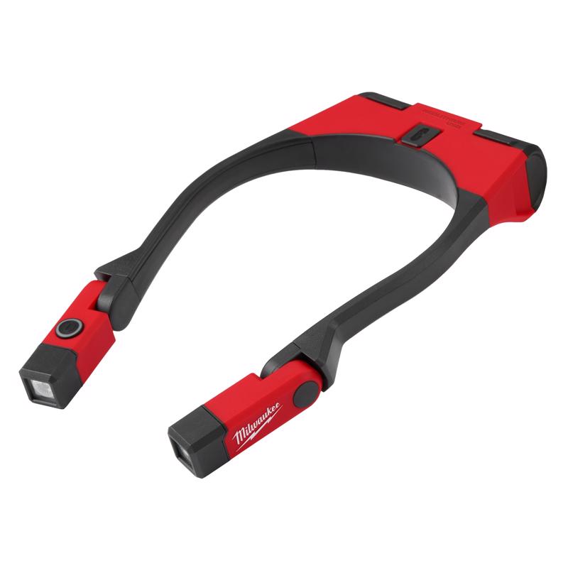 Milwaukee 400 lm Black/Red LED Rechargeable Neck Light