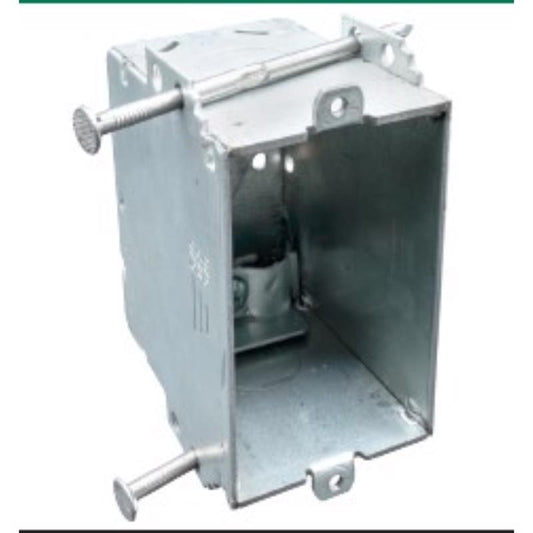 Southwire New and Old Work Rectangle Steel Switch Box