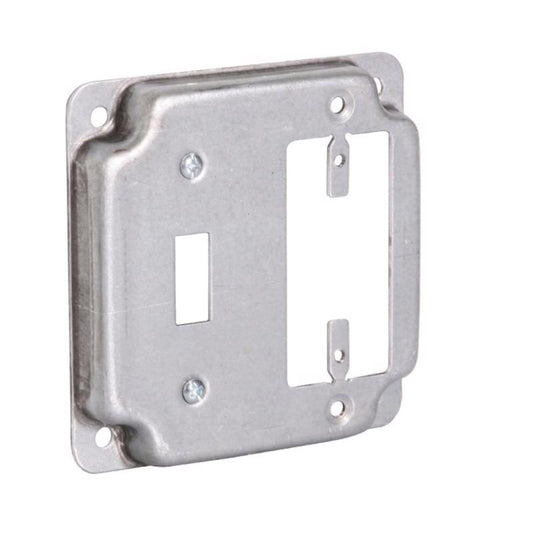 Southwire Square Steel 2 gang 4 in. H X 4 in. W Box Cover
