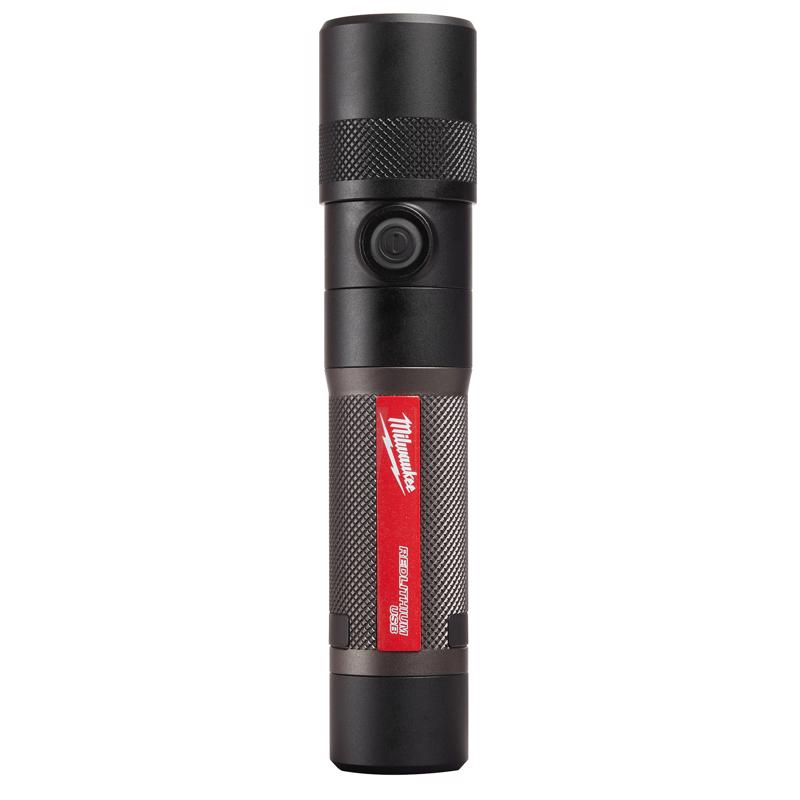 Milwaukee Redlithium 1100 lm Black LED Rechargeable Twist Flashlight
