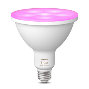 Philips Hue PAR 38 E26 (Medium) Smart-Enabled LED Bulb Color Changing 100 Watt Equivalence 577262 1 pk