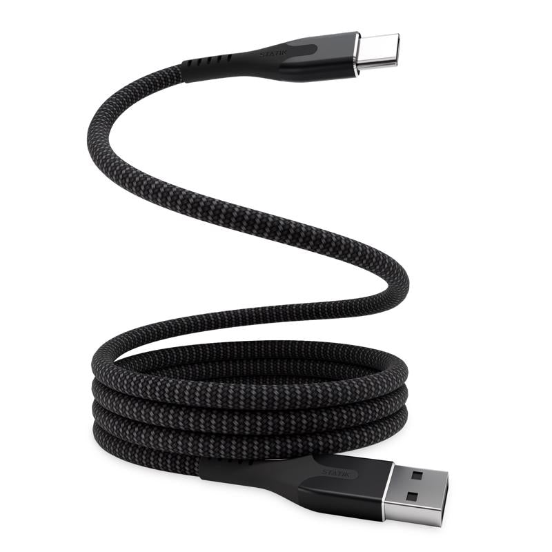 Statik Magstack USB-A to USB-C Cable 3.3 ft. Black
