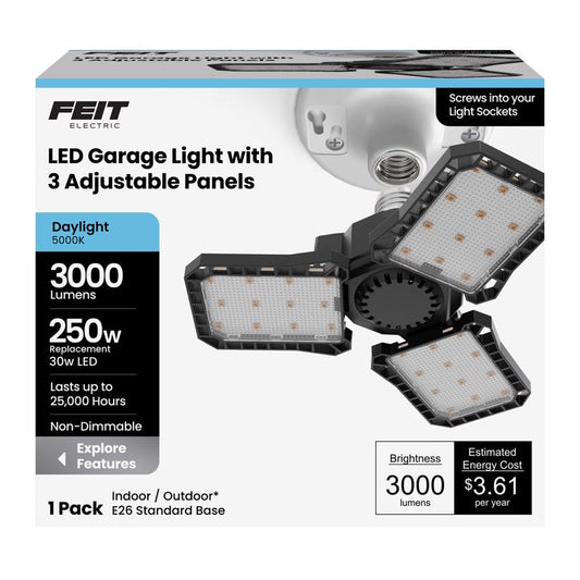 Feit ED28 E26 (Medium) LED Garage Bulb Daylight 250 Watt Equivalence 1 pk