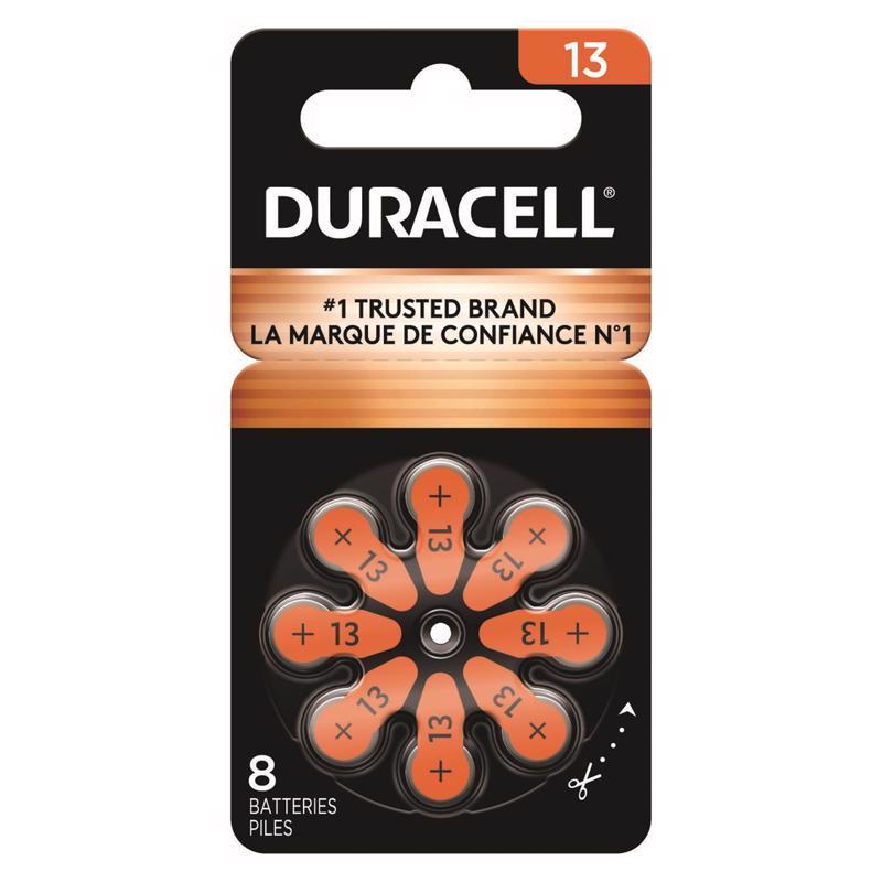 Duracell Zinc Air 13 1.5 V Hearing Aid Battery 8 pk
