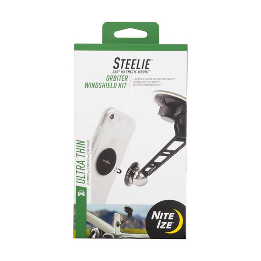 Nite Ize Steelie Orbiter Black Windshield Kit 1 pk