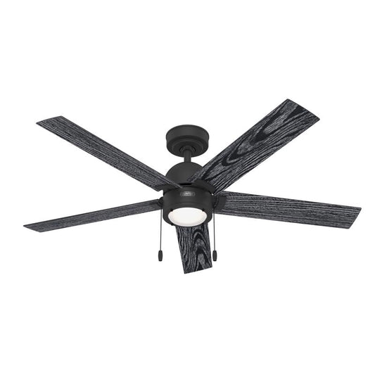 Hunter 52 in. Matte Black LED Indoor Ceiling Fan