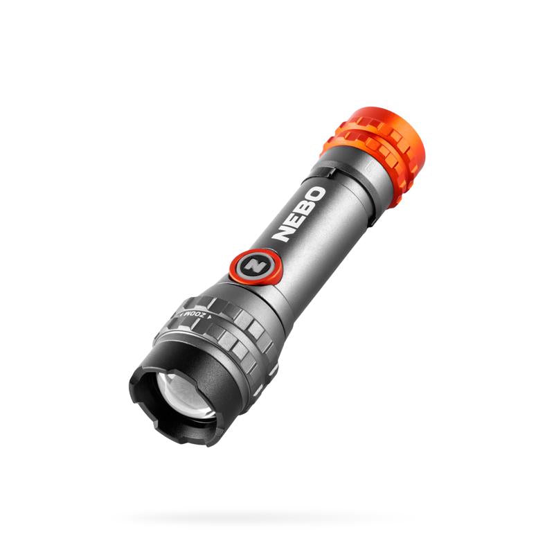 NEBO Gray LED Rechargeable Flashlight/Headlight Combo Pack