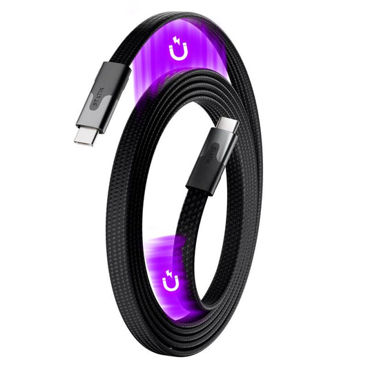 Statik MagStack Slim USB-C to USB-C Cable 6.6 ft. Black