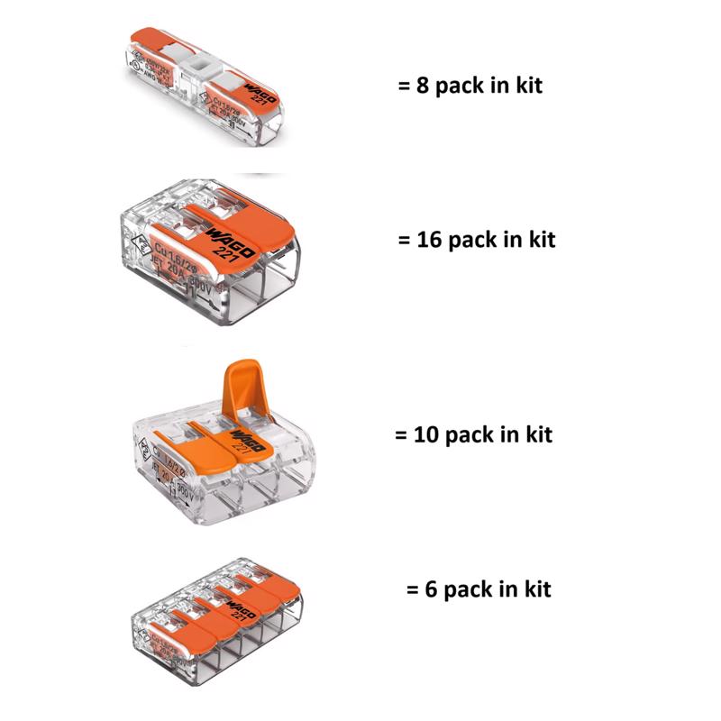 WAGO Clamp Wire Connector 40 pk