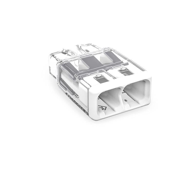 Wago 2 Port Push-In Wire Connector 10 pk